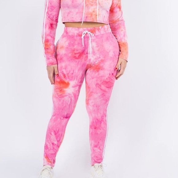 CLEARANCE! Tie dyed Hoodie set - Picture 2 of 11